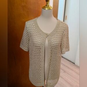 Christopher & Banks Beige Knit Cardigan